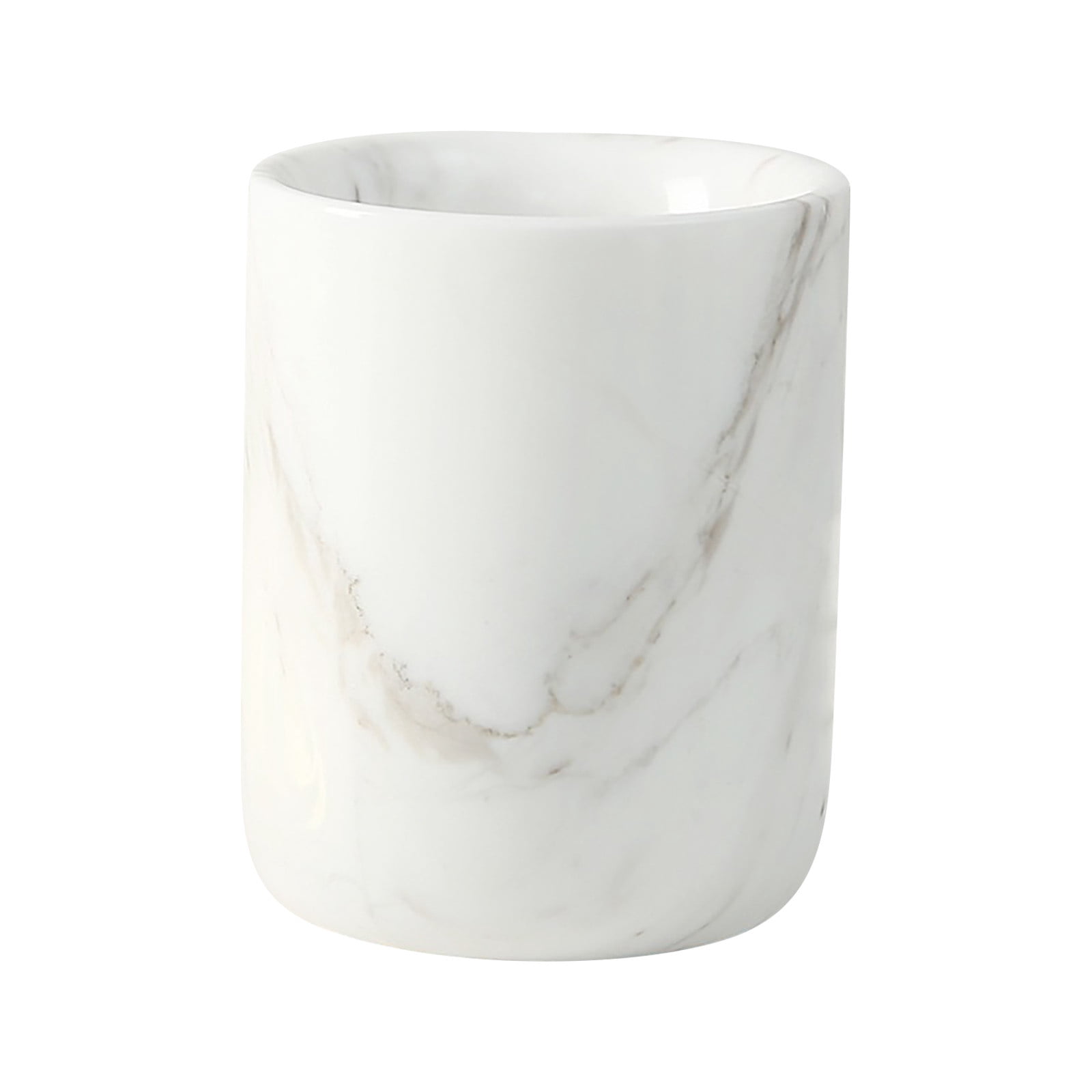 Natural Marble Nordic Ins Candle Holder, Luxury Decorative Tealight Candle Cup, Multi-Purpose Home Decor Jar for Vanity, Bathroom Shelf, Housewarming & Holiday Gift