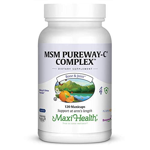 Maxi Health MSM Pureway Vitamin C Complex Allergy, Joint & Detox
