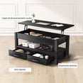 thumbnail image 4 of Mesa De Centro De Madera Rustica Elevable 2 Cajones Abatible, 4 of 6