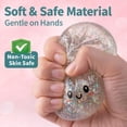 thumbnail image 5 of HZYZ 4" Squishy Dumpling Toys Giant, Galaxy Glitter Mystery Squishy Bun, Dumpling Stress Squeeze Balls with Steamer Box, Stress Relief Sensory Dumpling Squishy Toys for Everyone Anxiety Relief, Pink, 5 of 9