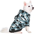 thumbnail image 2 of Honeii Angry Shark Print Small Dog Hoodies Pet Hooded Sweatshirts Fall Winter Puppy Cat Sweaters Warm Clothes for Small Dogs Outfits Costume-X-Small, 2 of 7