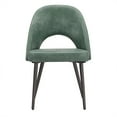 thumbnail image 4 of Weston Home Kolten Upholstered Dining Chairs, Set of 2, Teal PU Leather, 4 of 9