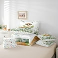 thumbnail image 5 of Erosebridal Cute Meerkats Bed in a Bag 7-Piece Green Eucalyptus Bedding Set, Woodland Animal Queen Comforter Set Botanical Plant Leaves Bedding Comforter Sets, Cartoon Wildlife Bed Set, 5 of 6