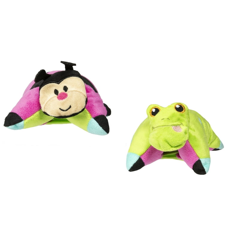 FlipaZoo Flip N Play Friends Minis Lady Bug Frog Two Sided Reversible Plush