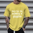 thumbnail image 6 of Razzly Men T Shirts Funny Print Graphic Tee Comfortable Short Sleeve Casual Summer Top for Daily Wear Outdoor Activities(Yellow,M), 6 of 6