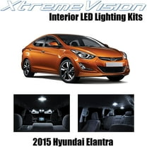 XtremeVision Interior LED for Hyundai Elantra Sedan 2015  8 pcs Pure White Interior LED Kit   Installation Tool