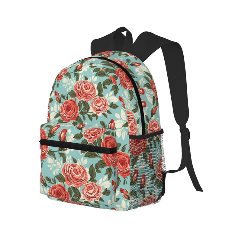 Haiem Rose Flowers Lightweight Backpack for School, Classic  display picture 2