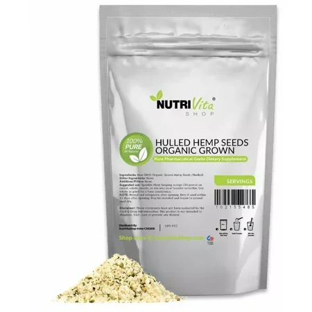 100% HEMP HEARTS RAW SHELLED SEEDS GLUTEN-FREE HULLED 5 lb (80oz)