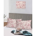 thumbnail image 5 of Abstract Spring Floral Pillow Covers King Size 2 Pack, Farmhouse Summer Botanical Soft Bed Throw Pillowcases Breathable Cooling Long Lumbar Body Pillow Sham Cover for Bed Sofa 20''x36'', 5 of 7