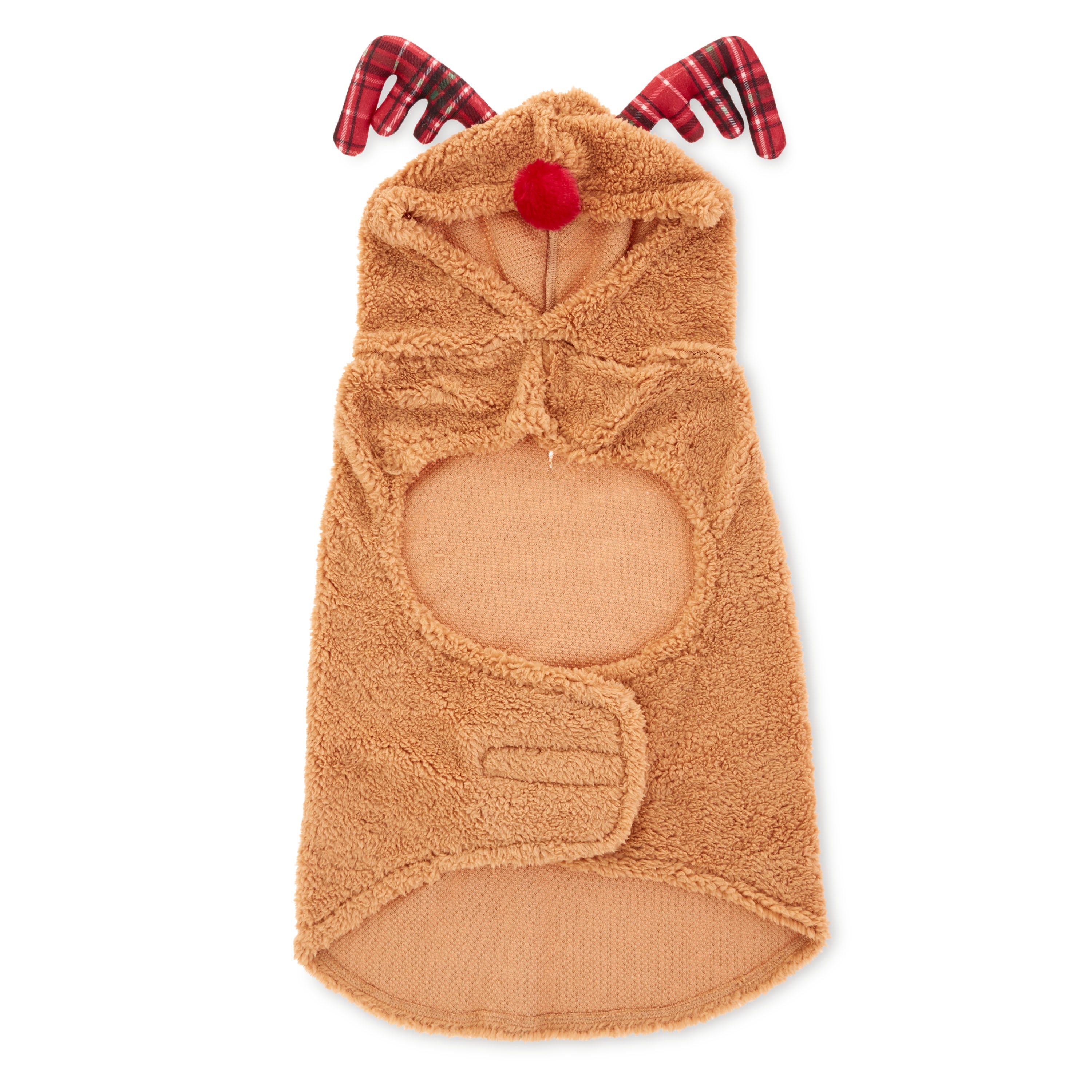 Vibrant Life, Holiday Dog Clothes, Reindeer Dog Hoodie, Tan, M
