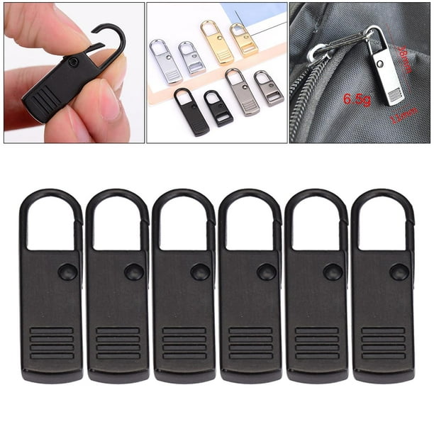 6 PCS Zipper Pull Replacement Handle Mend Fixer Zipper Tab Zipper Sliders  Zipper 