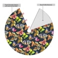 thumbnail image 2 of Lsque Butterfly Wild Insect Print Christmas Tree Skirt, Tree Skirt with Ties or Velcro, Perfect for Holiday Decorations, Halloween, and New Year-36", 2 of 7