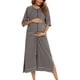 thumbnail image 1 of Pijamas de maternidad para mujeres pijamas de enfermería para mujeres pijamas con cremallera de dos bolsillos estilo casual suelto tela suave para la piel moda simple ANGGREK  Otros, 1 of 8