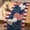 B, variant on Patriotic Heart Table Runner 13x72 Inch, USA Flag Hearts and Stars Print, 4th of July Independence Day Love America Table Decor