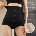 thumbnail image 3 of Pantalones moldeadores de cintura alta para mujer, ropa interior moldeadora de abdomen fuerte posparto, moldeadora de cintura, levantadora de cadera, hebilla de fila ajustable, 3 of 5