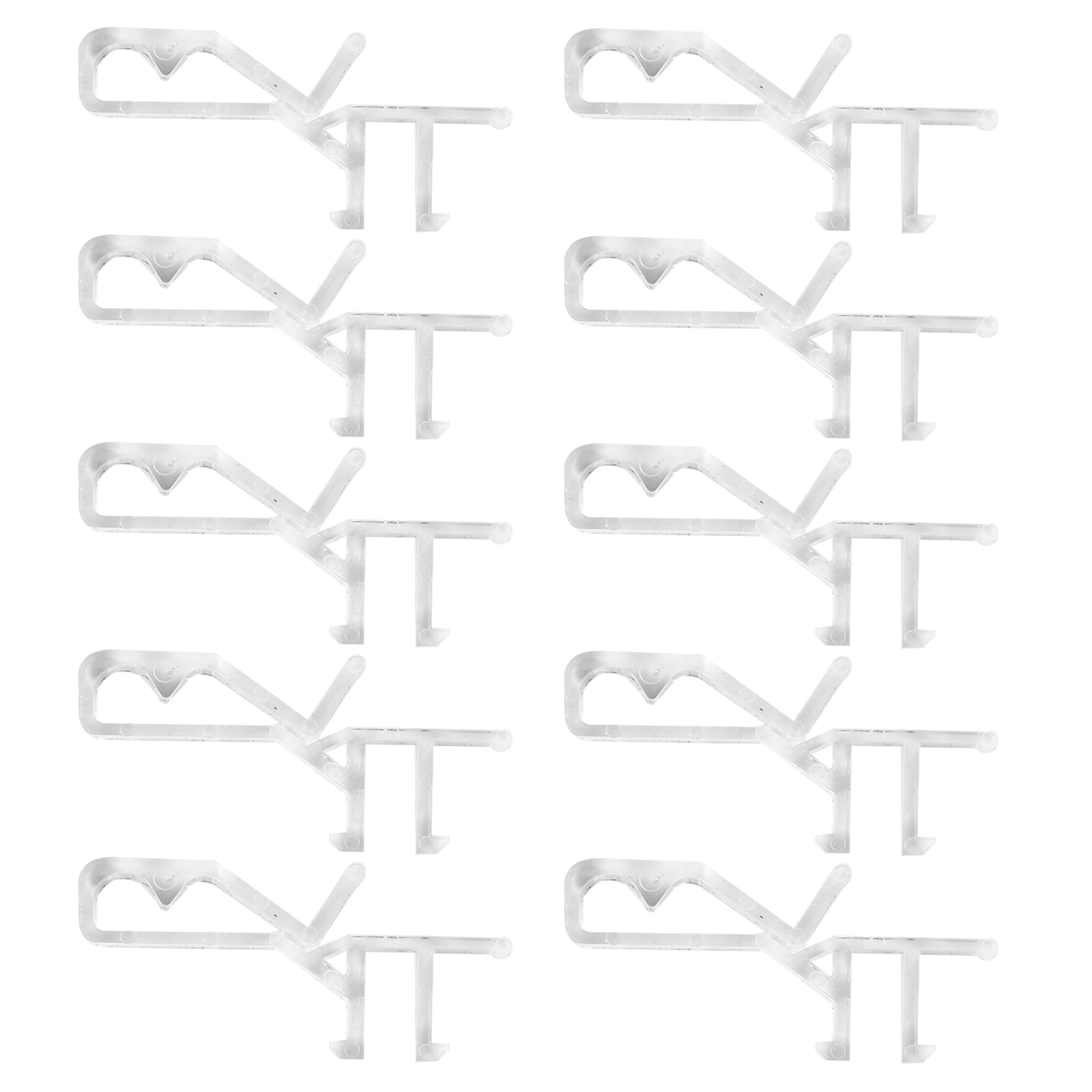 Tinksky 40pcs Curtain Clip Curtain Pin Plastic Curtain Clips Hinge Latch Clip Accessory