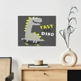 thumbnail image 6 of Kdxio Cute Dinosaur Pattern Canvas Wall Art for Living Room Wall Decor for Bedroom Bathroom Modern Framed Canvas Art Prints Ready to Hang,Horizontal, 6 of 6