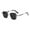 Silver and Gray Lens, variant on Men Square Sunglasses Modern Eyeglasses for Beach Outdoor Sports Driving Fishing and Gray Lens
