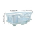 thumbnail image 2 of Minkissy Dish Dry Rack Plastic Sky-blue 1Pack, 2 of 5
