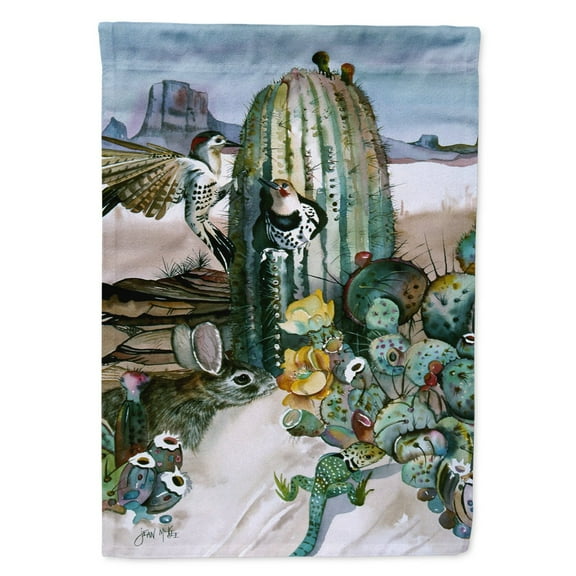 Cactus Flowers Flag Canvas House Size