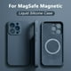 thumbnail image 2 of Funda de silicona líquida Original para iPhone 14, 12, 11, 13 Pro Max, Mini, XS, XR, X, 8 Plus, SE, Magsafe, fundas magnéticas de carga inalámbrica Fivean unisex, 2 of 2