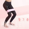 thumbnail image 3 of Ettsollp Cotton Gym Home Body Shaping Fitness Yoga Hip Leg Circle Elastic Resistance Band-M,Black, 3 of 8