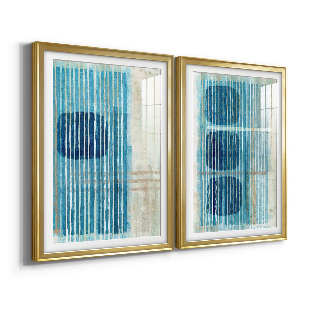 Wexford Home Blue Blue Horizon I Premium Framed Print, 18.5" x 24.5" - Ready to Hang, Gold (Set of 2)