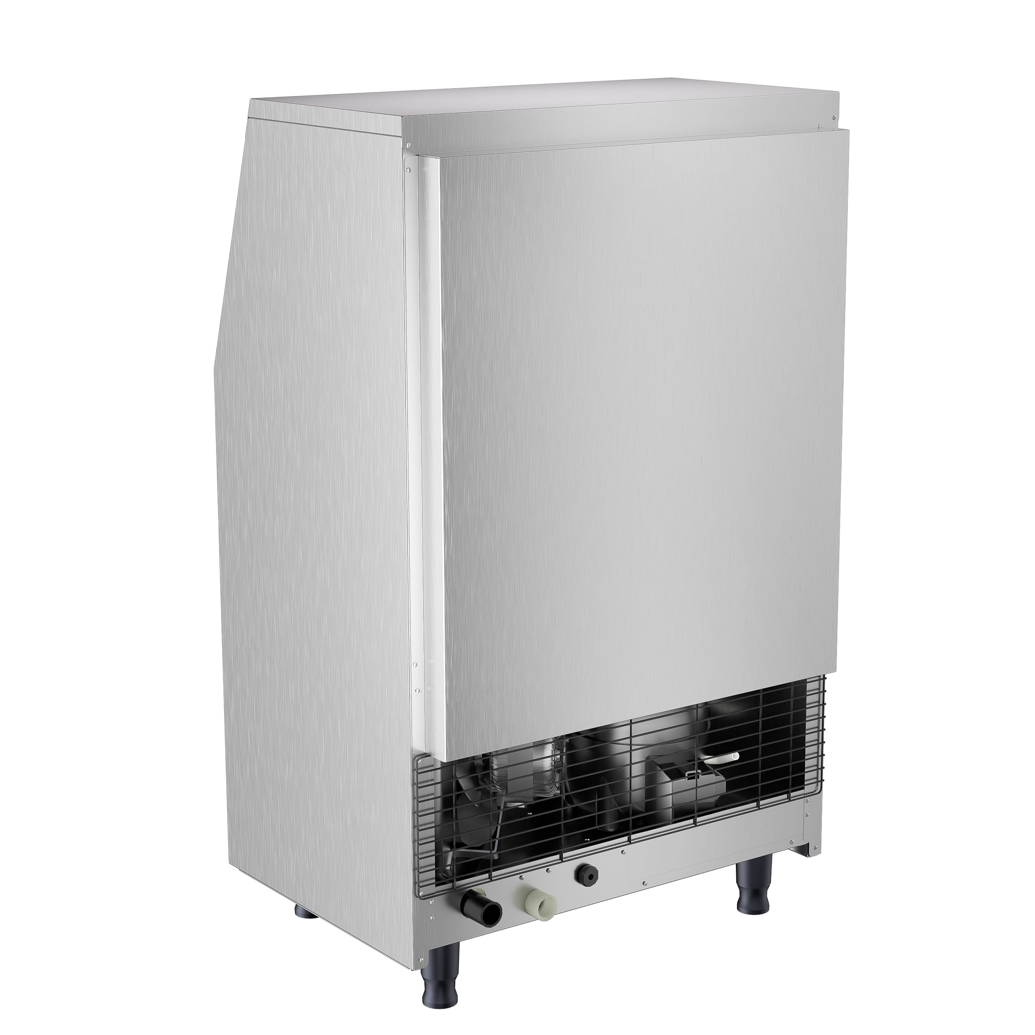 Coolake Commercial Ice Maker 200 lbs/24H, Air Cooled Under Counter Ice Machine with 55 lbs Ice Storage for Home Bar