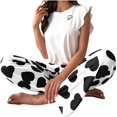 thumbnail image 4 of Njagoc3 Women's Short Sleeve Floral Print Pajama Set - Patterned, Feminine Style, Summer & Sleep Wear, 4 of 5