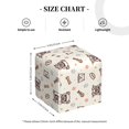 thumbnail image 2 of Tissue Box Cover, Cute French Bulldog Cat Bones Leather Tissue Box Holder - Tissue Case Facial Paper Organizer for Bathroom, Vanity Countertop, Tabletop, Car, Night Stands,, 2 of 5