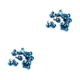 thumbnail image 4 of Greeniant 12 piezas de pernos de rotor de freno de bicicleta tornillos de acero de aleación piezas de repuesto de precisión kit de Blau 2piezas, 4 of 6