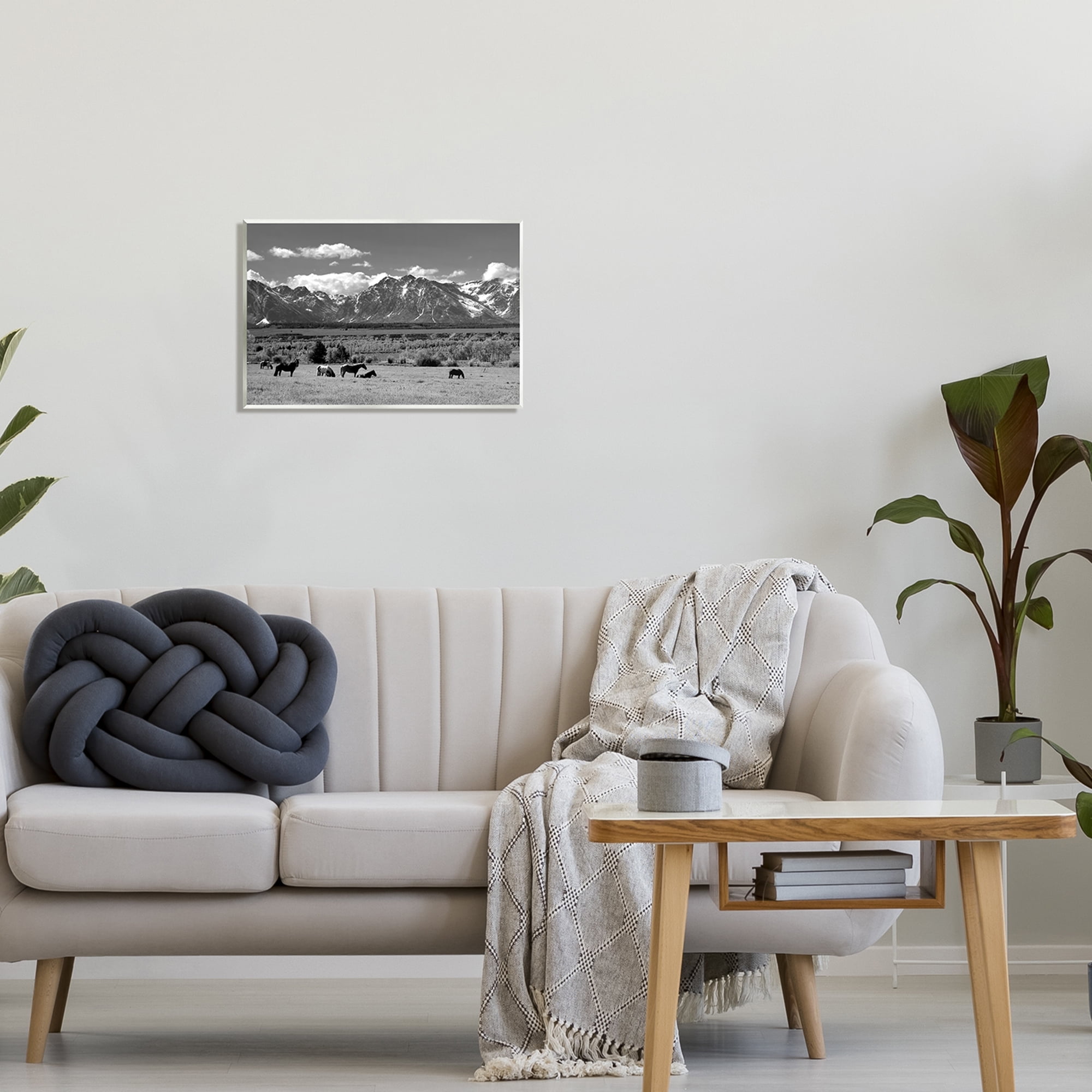 Stupell Industries Horses Grazing Countryside Landscape Photography Unframed Art Print Wall Art, 19 x 13