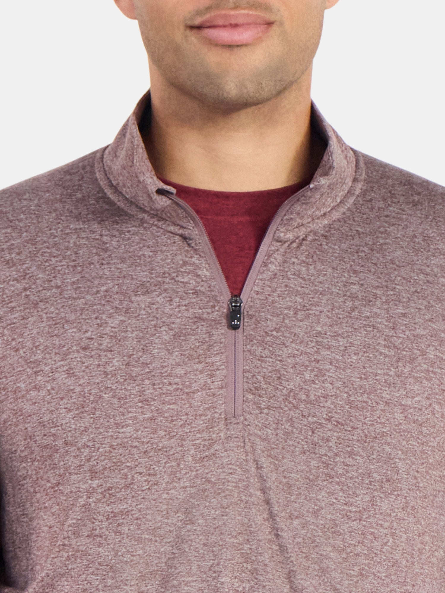 Athletic Works Men's and Big Men's ButterCore Soft Quarter-Zip Pullover Shirt, Sizes S-3XL