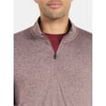 thumbnail image 4 of Athletic Works Men's and Big Men's ButterCore Soft Quarter-Zip Pullover Shirt, Sizes S-3XL, 4 of 5