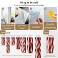 thumbnail image 6 of Red Striped Ombre Window Privacy Film, Modern Red Moire Geometric Static Cling UV Sun Blocking Heat Control Window Tint Day and Night, Non-Adhesive One Way Windows Privacy Cover 17.7''x39.3'', 6 of 7