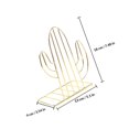 TABLZONE 1Pair Golden Simple Cactus Design Book Organizer Bookends for ...