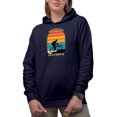 thumbnail image 2 of Mountain Biker California, Bicyclist or Cyclist, Navy Blue Hooded Sweatshirt or Hoodie, 2XL, 2 of 5