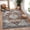 red, variant on Ultra-Thin Washable Area Rug with Non-Slip Backing, Soft Medallion Pattern Vintage Style Carpet, Foldable Stain-Resistant Indoor Rug for Living Room, Bedroom, Home Office