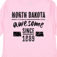 thumbnail image 4 of Inktastic North Dakota Awesome Since 1889 Boys or Girls Long Sleeve Toddler T-Shirt, 4 of 5