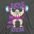 thumbnail image 2 of Rick and Morty Ricks Gym Unisex Adult Pull-Over Hoodie, Charcoal, Medium, 2 of 5