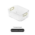 thumbnail image 3 of TUOBARR Luxury Desktop Storage Box New Bathroom Bathroom Kitchen Cosmetics Lipstick Sundries Classification Transparent Storage Basket, 3 of 4