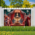 thumbnail image 4 of Colorful Theme Circus Banner Clown Design Decorative Elements Red Curtains Party Decoration Carnival for Kids Party Indoor Decoration Birthday Celebration, 4 of 9