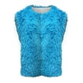thumbnail image 3 of Womans Vests Vest Women Button Down Sleeveless Fuzzy Winter Vest Womens Outfits, 3 of 4