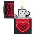 thumbnail image 4 of Zippo 48593 Black Light Glowing Hearts Design Windproof Lighter, 4 of 6