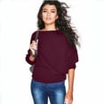 thumbnail image 3 of Suéter de punto holgado con mangas de murciélago para mujer, estilo cálido y acogedor, versátil, de moda de invierno, 3 of 6