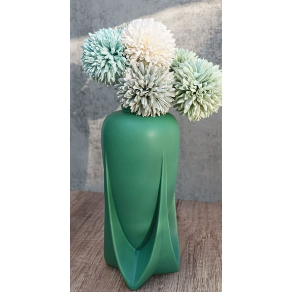 Ebros Teco Art Pottery by Frank Lloyd Wright Vase Reproduction (Rocket - Green)