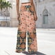 thumbnail image 4 of WILLBEST Pantalones Casuales elegantes para Mujer, Holgados, de Pierna Recta y Cintura Elástica, para Uso Diario En Primavera y Verano. Extra Grande, 4 of 5