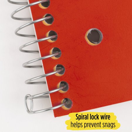 Five Star Wirebound Notebook, 1 Subject, Wide Ruled, Fire Red (930010CK1-WMT-MOD)