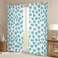 thumbnail image 2 of Feelyou Blue Abstract Ombre Curtains Pack of 2 (42x84 Each) for Teen, Cycle Polkadots Curtains Blackout, Modern Fashion Style Bedroom Curtains, Living Room Curtains Decor, 2 of 6