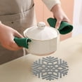 thumbnail image 5 of Cheapark Snowflake Geometric Dining Table Mats - Heat-Insulating Hollow-Out Saucer Bowl Mats for Christmas Kitchen Decor, 5 of 6